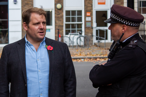 Luke and police officer