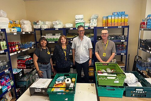 Cllr Crouch Bridgelink Pantry 