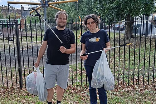 Alex and Kath Litterpicking
